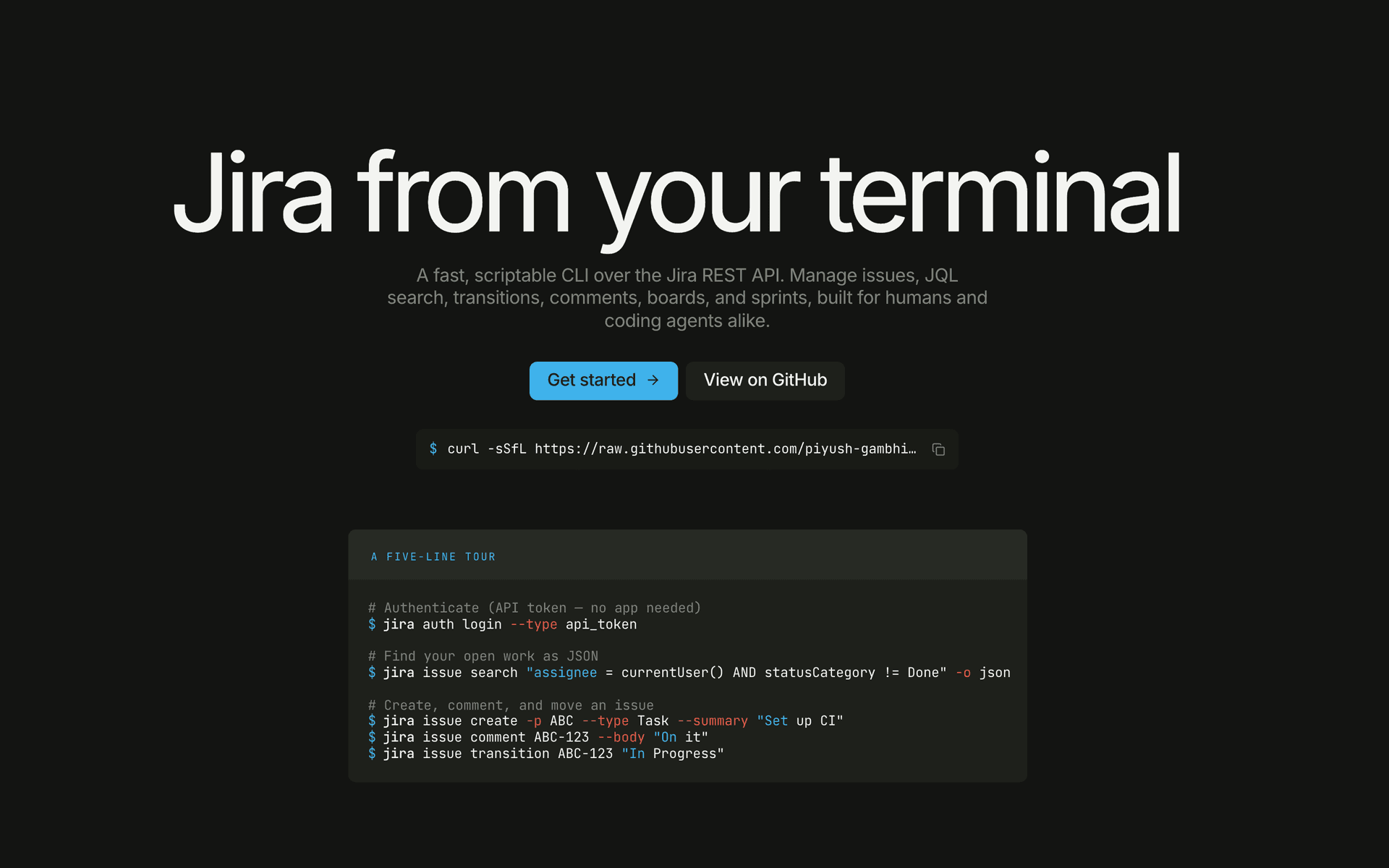 Jira CLI interface